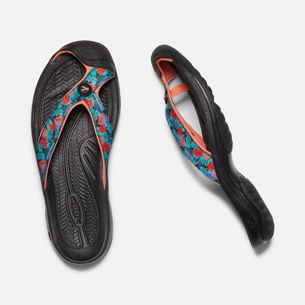 Keen Flip Flops Dam Svarta - Waimea H2 Sandal - 794302XZQ